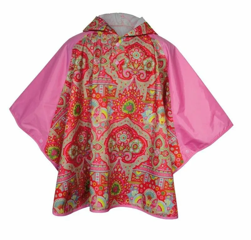 Oilily Poncho Rain Jack Pink Floral